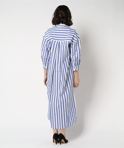 アパルトモン　STATESIDE STRIPE シャツワンピース STATESIDE STRIPE シャツワンピース