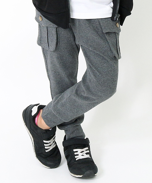 devirock(デビロック)の「上質ストレッチカーゴパンツ ロングパンツ(その他パンツ・キッズ・ヘザーチャコール/パープル系その他/カーキ/ネイビー/ブラック・140cm/150cm/160cm/100cm/110cm/120cm/130cm/95cm/80cm/90cm)」の3枚目の写真