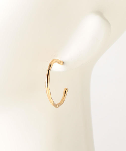 BEAUTY&YOUTH UNITED ARROWS（ビューティーアンドユースユナイテッドアローズ）の「BY メタルタタキC ピアス о（ピアス（両耳用）・レディース・シルバー/ゴールド・FREE）」の6枚目の写真