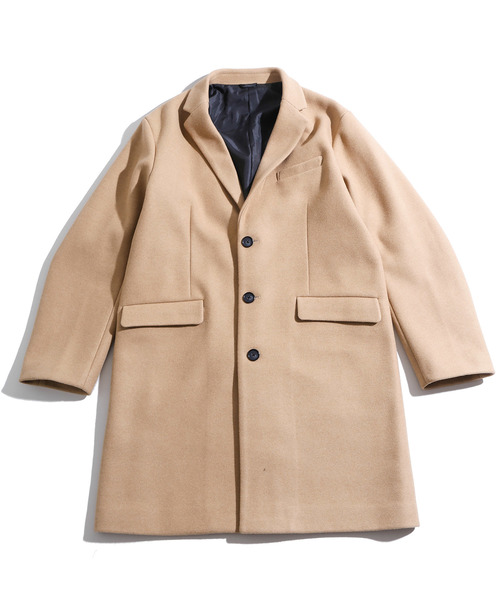 WEGO（ウィゴー）の「WEGO/ニットメルトンチェスターコート（チェスターコート・メンズ・ブラック/ネイビー/グレー/キャメル・SMALL/MEDIUM/LARGE）」の10枚目の写真