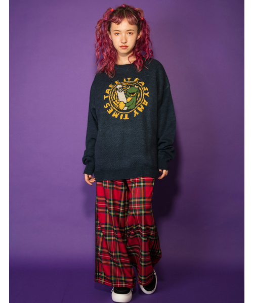 Candy Stripper（キャンディストリッパー）の「TAKE IT EASY ニット（ニット/セーター・レディース・ブラック/ネイビー/グリーン/ベージュ・2）」の4枚目の写真