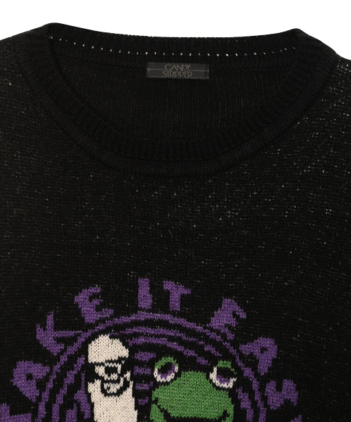 Candy Stripper（キャンディストリッパー）の「TAKE IT EASY ニット（ニット/セーター・レディース・ブラック/ネイビー/グリーン/ベージュ・2）」の6枚目の写真