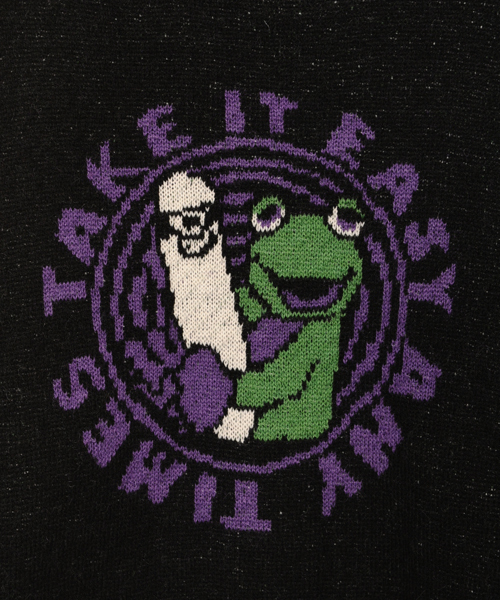 Candy Stripper（キャンディストリッパー）の「TAKE IT EASY ニット（ニット/セーター・レディース・ブラック/ネイビー/グリーン/ベージュ・2）」の12枚目の写真