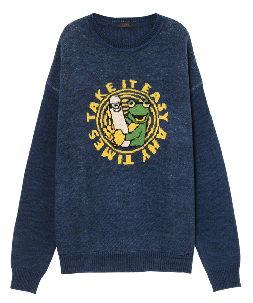 Candy Stripper（キャンディストリッパー）の「TAKE IT EASY ニット（ニット/セーター・レディース・ブラック/ネイビー/グリーン/ベージュ・2）」の14枚目の写真