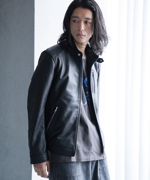 美品　RattleTrap　シープレザー シングルライダースジャケット　Mサイズ SHEEP LEATHER/シープレザー シングルライダースジャケット