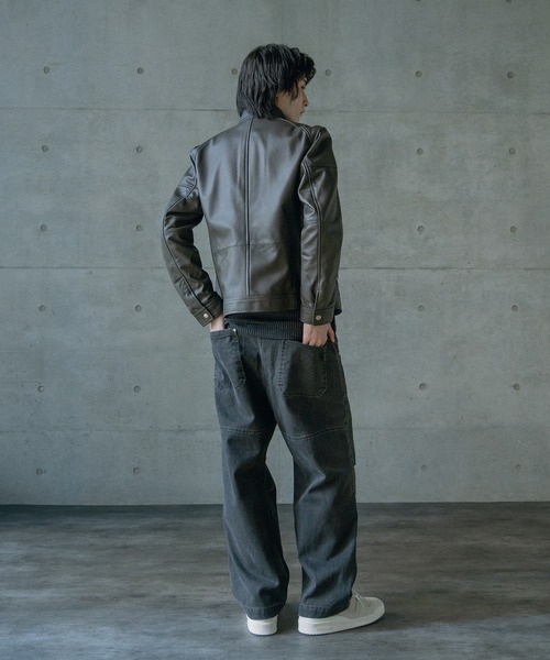 セール】SHEEP LEATHER/シープレザー シングルライダースジャケット