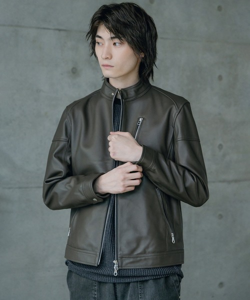ラトルトラップ　SHEEP LEATHER/シングルライダースジャケット SHEEP LEATHER/シープレザー シングルライダースジャケット