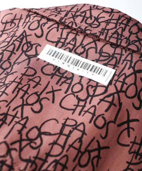 SHAREEF（シャリーフ）の「LETTERING PATTERN L/S SHIRTS（シャツ/ブラウス・メンズ・オレンジ/ブラック/モカ・1/3/2）」の7枚目の写真