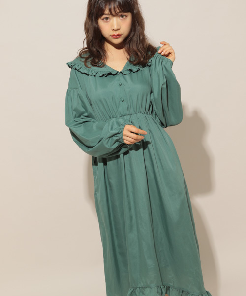 apres jour（アプレジュール）の「フリル襟ワンピース【ZOZOTOWN限定