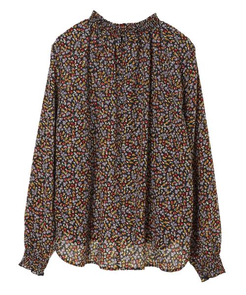 YECCA VECCA(イェッカヴェッカ)の「・小花プリントハイネックブラウス(シャツ/ブラウス・レディース・マルチ/ラベンダー・FREE)」の9枚目の写真