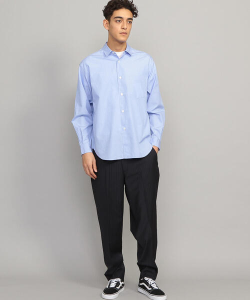 BEAUTY&YOUTH UNITED ARROWS(ビューティーアンドユースユナイテッドアローズ)の「BY ソリッド ワイドフォルム シャツ(シャツ/ブラウス・メンズ・ホワイト/コバルトブルー/ターコイズブルー・SMALL/MEDIUM/LARGE/X-LARGE)」の5枚目の写真
