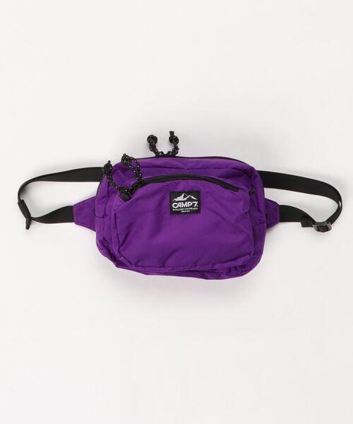 CAMP7(キャンプセブン)の「CAMP7 RIPSTOP SHOULDER BAG/キャンプセブン リップストップ ショルダーバッグ(ショルダーバッグ・メンズ・パープル/レッド/グリーン系その他/ブラック・FREE)」の9枚目の写真