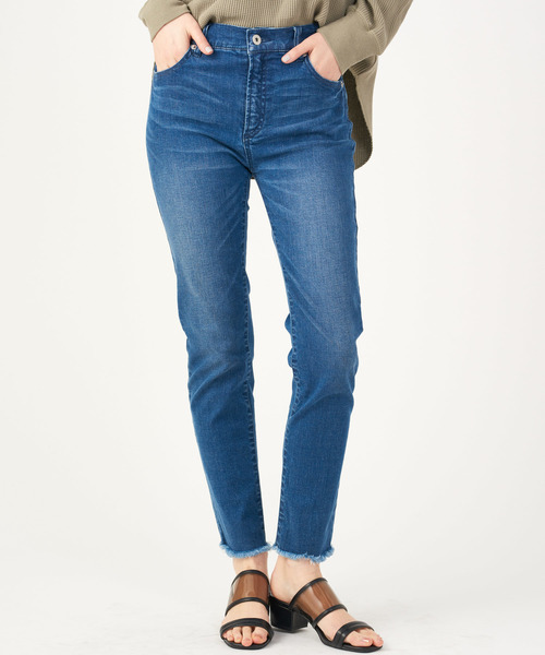 DISCOAT(ディスコート)の「デニムスキニーパンツ(その他パンツ・レディース・ネイビー・SMALL/MEDIUM/LARGE/X-SMALL)」の1枚目の写真