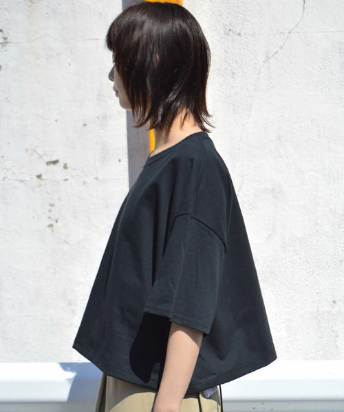 ROOPTOKYO（ループトウキョウ）の「made in standard ショートプルオーバーカットソー（Tシャツ/カットソー・レディース・ホワイト/ブラック/ベージュ/チャコール・FREE）」の10枚目の写真