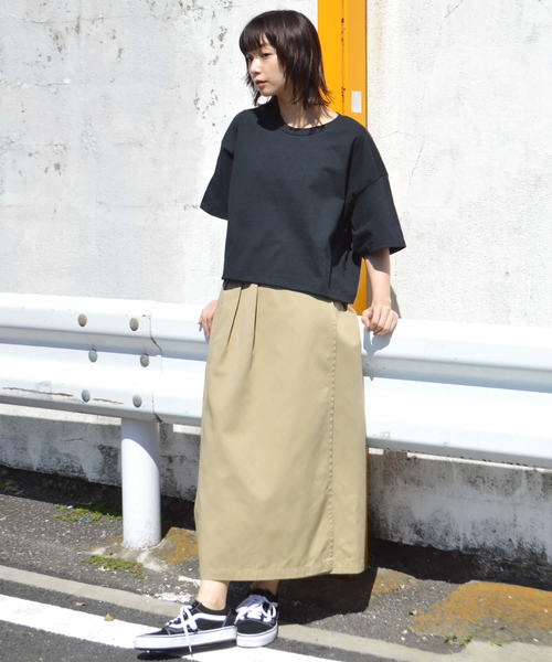 ROOPTOKYO（ループトウキョウ）の「made in standard ショートプルオーバーカットソー（Tシャツ/カットソー・レディース・ホワイト/ブラック/ベージュ/チャコール・FREE）」の7枚目の写真