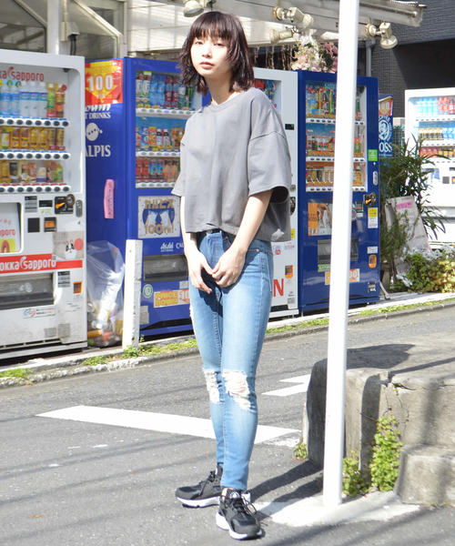 ROOPTOKYO（ループトウキョウ）の「made in standard ショートプルオーバーカットソー（Tシャツ/カットソー・レディース・ホワイト/ブラック/ベージュ/チャコール・FREE）」の6枚目の写真