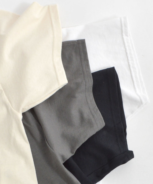 ROOPTOKYO（ループトウキョウ）の「made in standard ショートプルオーバーカットソー（Tシャツ/カットソー・レディース・ホワイト/ブラック/ベージュ/チャコール・FREE）」の13枚目の写真