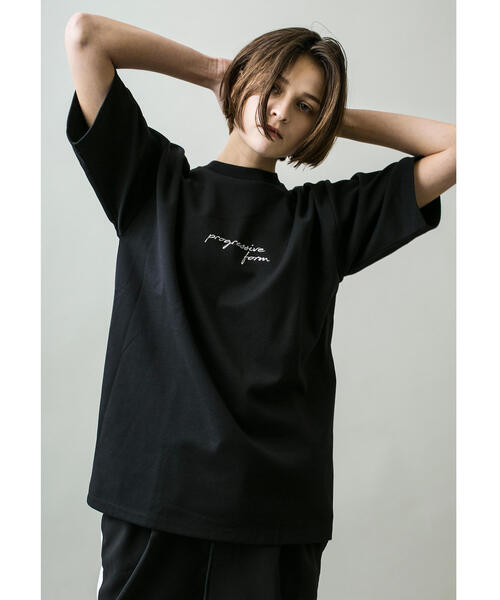 MONKEY TIME(モンキータイム)の「<monkey time> TC/PONTI EMBRO 5SL CN/Tシャツ(Tシャツ/カットソー・メンズ・ブラック/ホワイト/ケリー・M/XL/S/L)」の9枚目の写真