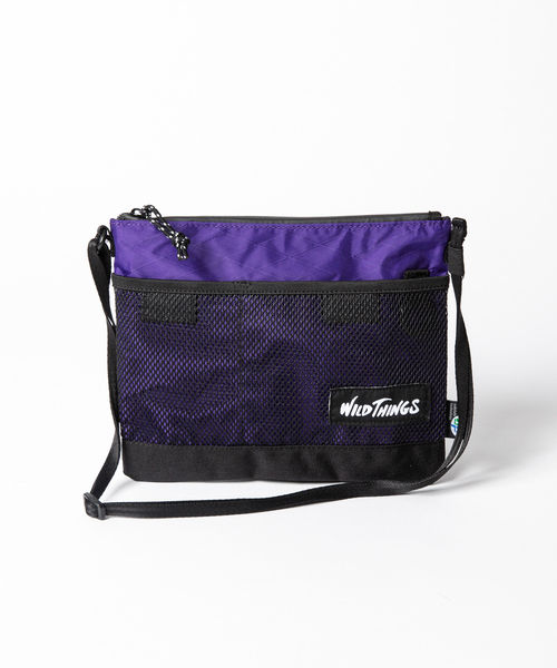 WILD THINGS(ワイルドシングス)の「【展開店舗限定】【WILDTHINGS】X-PAC NYLONサコッシュ(ショルダーバッグ・メンズ・ホワイト/ベージュ/グレー/パープル/ブラック/その他1/その他2・フリー)」の9枚目の写真