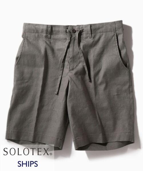 SHIPS(シップス)の「SC: SOLOTEX(R) サフィラン リネン ハイブリッド イージー ショーツ(その他パンツ・メンズ・ネイビー/グレー/マスタード/ナチュラル/オリーブ/ホワイト/ブルー・SMALL/MEDIUM/LARGE/X-LARGE)」の3枚目の写真