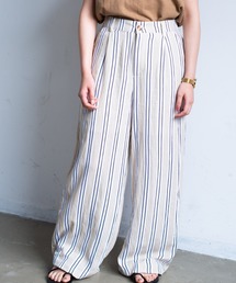 Aunt Marie's | AUNT MARIE'S リネンロングワイドパンツ(その他パンツ)