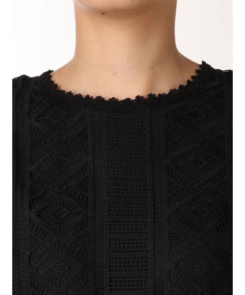 Ungrid（アングリッド）の「カラーレースフレアスリーブワンピース（ワンピース・レディース・ブラック/パープル/ブラウン・FREE）」の16枚目の写真