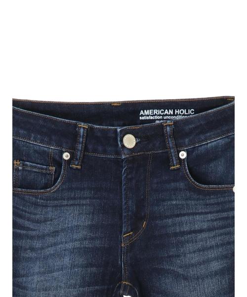 AMERICAN HOLIC（アメリカンホリック）の「スキニーフィットデニム ＊（デニムパンツ・レディース・インディゴブルー/ワンウォッシュ・LL/S/M/L/XS）」の9枚目の写真