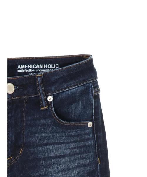 AMERICAN HOLIC（アメリカンホリック）の「スキニーフィットデニム ＊（デニムパンツ・レディース・インディゴブルー/ワンウォッシュ・LL/S/M/L/XS）」の10枚目の写真