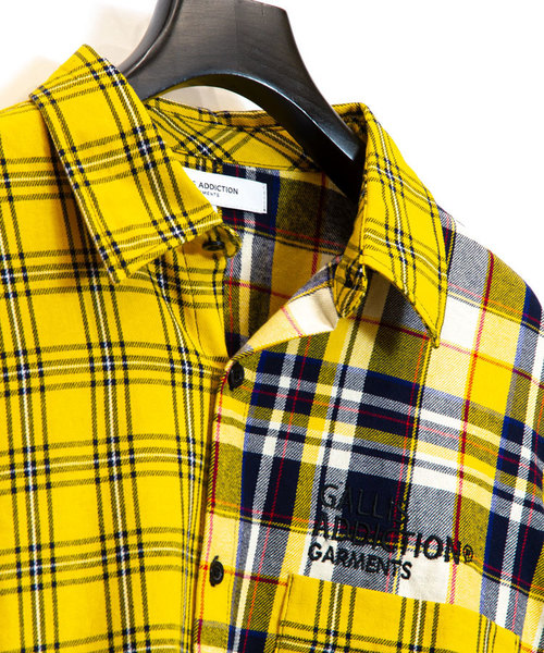 GALLIS ADDICTION（ガリスアディクション）の「GA・BIGクレイジーシャツ（シャツ/ブラウス・メンズ・ベージュ/イエロー・FREE）」の8枚目の写真