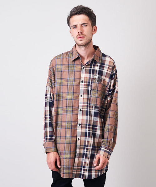 GALLIS ADDICTION（ガリスアディクション）の「GA・BIGクレイジーシャツ（シャツ/ブラウス・メンズ・ベージュ/イエロー・FREE）」の17枚目の写真