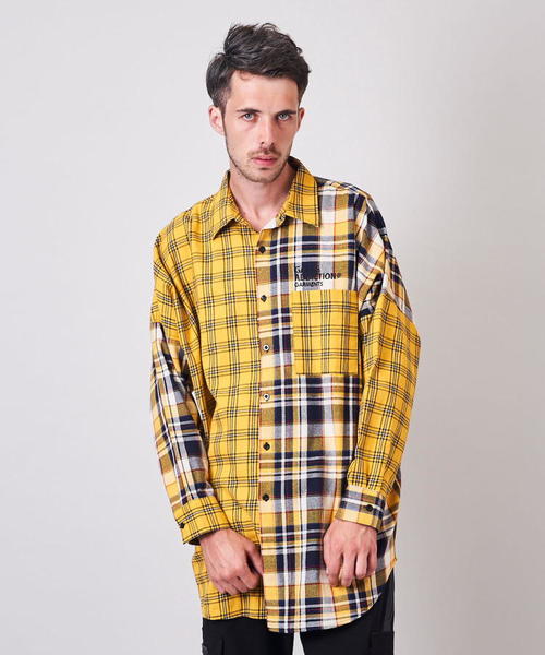 GALLIS ADDICTION（ガリスアディクション）の「GA・BIGクレイジーシャツ（シャツ/ブラウス・メンズ・ベージュ/イエロー・FREE）」の10枚目の写真