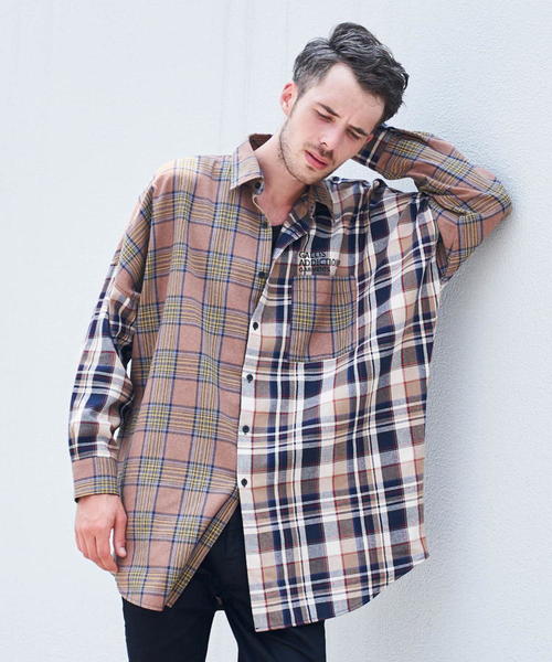 GALLIS ADDICTION（ガリスアディクション）の「GA・BIGクレイジーシャツ（シャツ/ブラウス・メンズ・ベージュ/イエロー・FREE）」の20枚目の写真