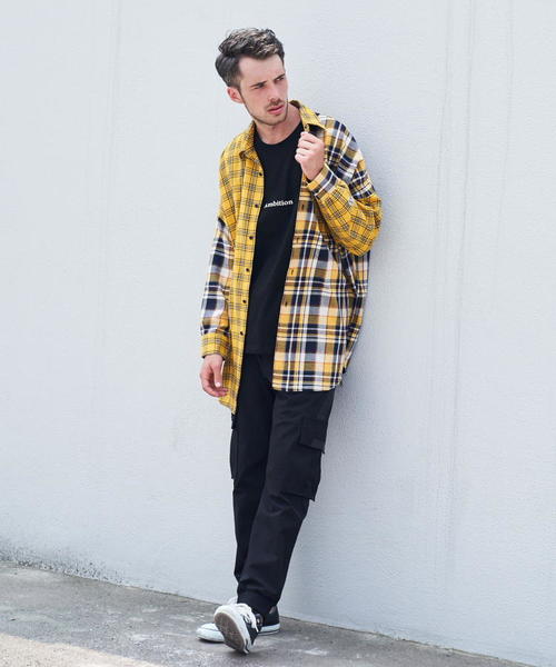 GALLIS ADDICTION（ガリスアディクション）の「GA・BIGクレイジーシャツ（シャツ/ブラウス・メンズ・ベージュ/イエロー・FREE）」の14枚目の写真