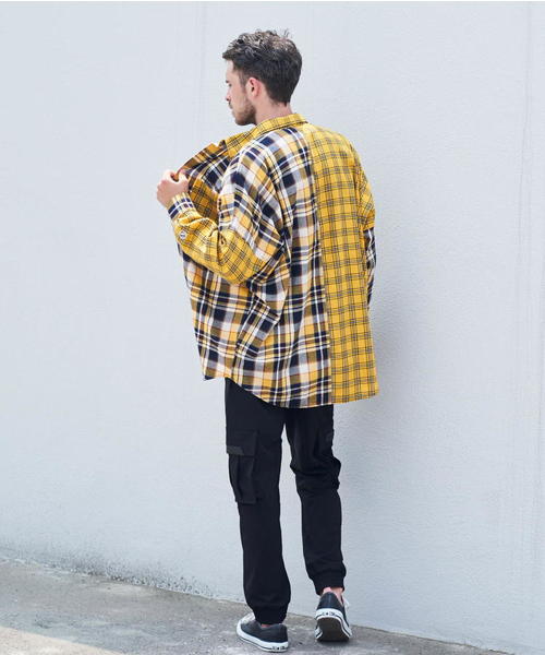 GALLIS ADDICTION（ガリスアディクション）の「GA・BIGクレイジーシャツ（シャツ/ブラウス・メンズ・ベージュ/イエロー・FREE）」の22枚目の写真