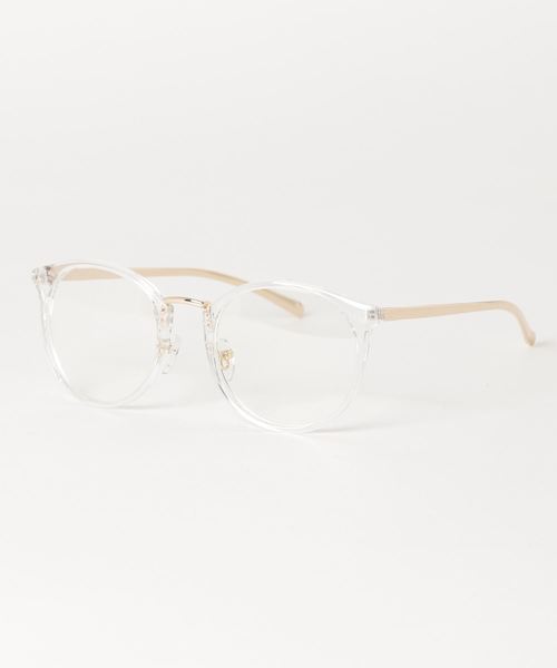 dictionary（ディクショナリー）の「【dictionary / ディクショナリー】 ボストン クリアレンズ アイウェア / 伊達メガネ（メガネ・メンズ・ブラック/ベージュ/ブラウン/クリア・FREE）」の4枚目の写真