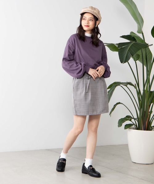 WEGO(ウィゴー)の「WEGO/シャーリングレーススウェット(スウェット・レディース・ブラック/ベージュ/パープル/アイボリー/ダークグリーン/ピンク/スミクロ・FREE)」の11枚目の写真