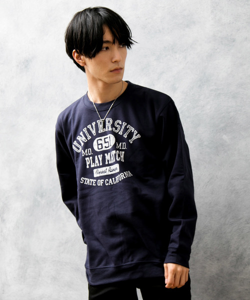 TopIsm(トップイズム)の「カレッジプリントクルーネックスウェットトレーナー(スウェット)」|その他3