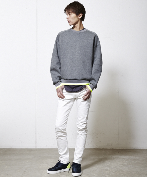 JOHN LAWRENCE SULLIVAN(ジョンローレンスサリバン)の「JOHN LAWRENCE SULLIVAN ストレッチテーパードデニム(デニムパンツ・メンズ・ブラック/ダークブルー/ホワイト・40/34/38/36)」の18枚目の写真