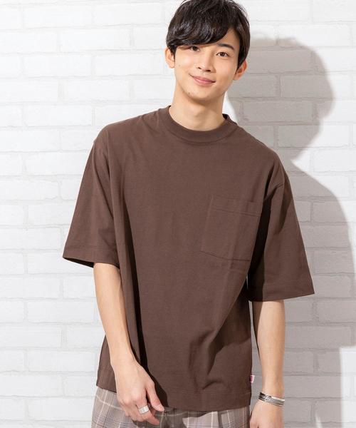 coen(コーエン)の「USAコットンヘビーウェイトビッグシルエットポケットTシャツ(一部WEB限定カラー)#(Tシャツ/カットソー・メンズ・オフホワイト/グレー/ブラック/その他/ベージュ/ネイビー/ダークブラウン/ライム/パープル/オレンジ/イエロー/ケリー・LARGE/SMALL/X-LARGE/MEDIUM)」の4枚目の写真