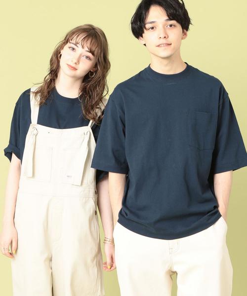 coen(コーエン)の「USAコットンヘビーウェイトビッグシルエットポケットTシャツ(一部WEB限定カラー)#(Tシャツ/カットソー・メンズ・オフホワイト/グレー/ブラック/その他/ベージュ/ネイビー/ダークブラウン/ライム/パープル/オレンジ/イエロー/ケリー・LARGE/SMALL/X-LARGE/MEDIUM)」の8枚目の写真