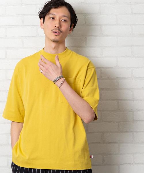 coen(コーエン)の「USAコットンヘビーウェイトビッグシルエットポケットTシャツ(一部WEB限定カラー)#(Tシャツ/カットソー・メンズ・オフホワイト/グレー/ブラック/その他/ベージュ/ネイビー/ダークブラウン/ライム/パープル/オレンジ/イエロー/ケリー・LARGE/SMALL/X-LARGE/MEDIUM)」の10枚目の写真