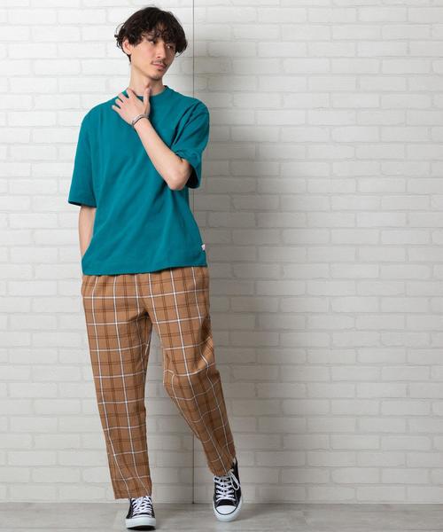 coen(コーエン)の「USAコットンヘビーウェイトビッグシルエットポケットTシャツ(一部WEB限定カラー)#(Tシャツ/カットソー・メンズ・オフホワイト/グレー/ブラック/その他/ベージュ/ネイビー/ダークブラウン/ライム/パープル/オレンジ/イエロー/ケリー・LARGE/SMALL/X-LARGE/MEDIUM)」の14枚目の写真