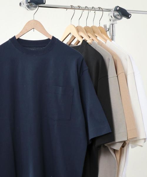 coen(コーエン)の「USAコットンヘビーウェイトビッグシルエットポケットTシャツ(一部WEB限定カラー)#(Tシャツ/カットソー・メンズ・オフホワイト/グレー/ブラック/その他/ベージュ/ネイビー/ダークブラウン/ライム/パープル/オレンジ/イエロー/ケリー・LARGE/SMALL/X-LARGE/MEDIUM)」の16枚目の写真