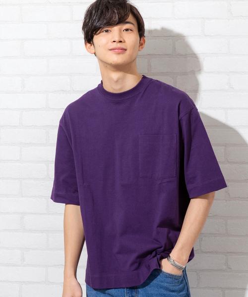 coen(コーエン)の「USAコットンヘビーウェイトビッグシルエットポケットTシャツ(一部WEB限定カラー)#(Tシャツ/カットソー・メンズ・オフホワイト/グレー/ブラック/その他/ベージュ/ネイビー/ダークブラウン/ライム/パープル/オレンジ/イエロー/ケリー・LARGE/SMALL/X-LARGE/MEDIUM)」の18枚目の写真