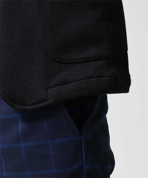 NANO universe(ナノユニバース)の「天竺編みJK(テーラードジャケット・メンズ・ブラック/チャコール/ベージュ/ネイビー・MEDIUM/X-LARGE/SMALL/LARGE)」の7枚目の写真