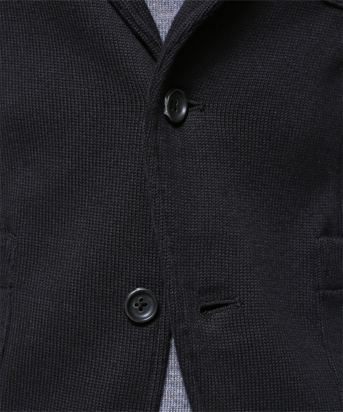 NANO universe(ナノユニバース)の「天竺編みJK(テーラードジャケット・メンズ・ブラック/チャコール/ベージュ/ネイビー・MEDIUM/X-LARGE/SMALL/LARGE)」の9枚目の写真