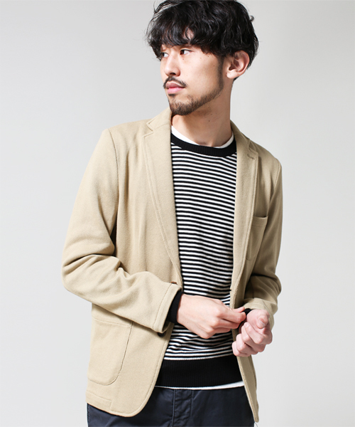 NANO universe(ナノユニバース)の「天竺編みJK(テーラードジャケット・メンズ・ブラック/チャコール/ベージュ/ネイビー・MEDIUM/X-LARGE/SMALL/LARGE)」の21枚目の写真