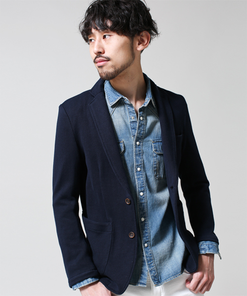 NANO universe(ナノユニバース)の「天竺編みJK(テーラードジャケット・メンズ・ブラック/チャコール/ベージュ/ネイビー・MEDIUM/X-LARGE/SMALL/LARGE)」の22枚目の写真