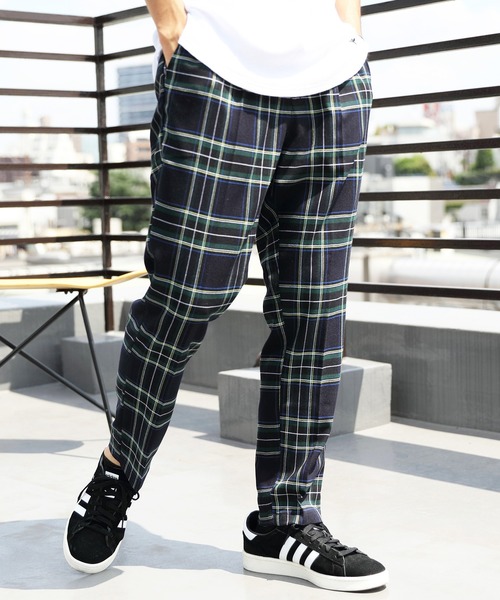 ８(eight)（エイト）の「チェックアンクルテーパードパンツ（チノパンツ・メンズ・ブラック/ベージュ/ブラウン/グレー/グレー系その他/ブラック系その他/ブラウン系その他/ネイビー・MEDIUM/LARGE/X-LARGE）」の8枚目の写真