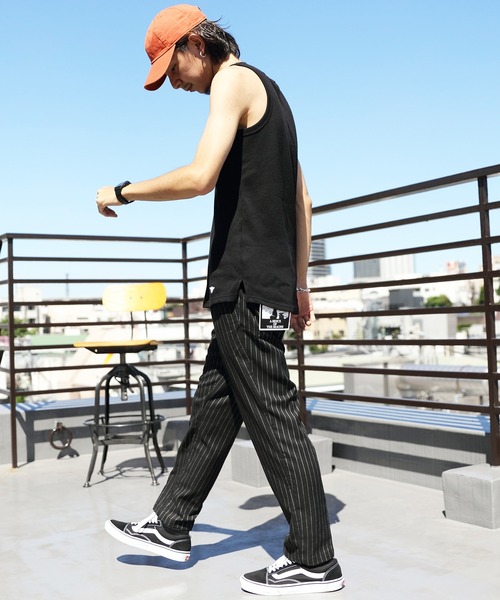 ８(eight)（エイト）の「チェックアンクルテーパードパンツ（チノパンツ・メンズ・ブラック/ベージュ/ブラウン/グレー/グレー系その他/ブラック系その他/ブラウン系その他/ネイビー・MEDIUM/LARGE/X-LARGE）」の16枚目の写真